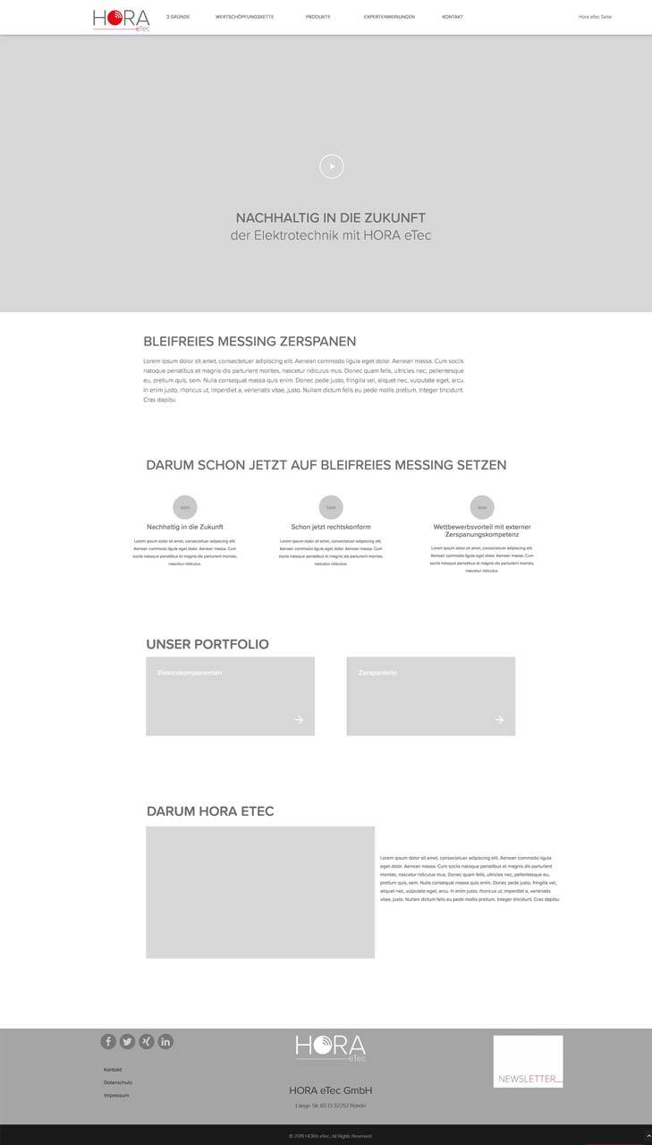 HOR Onepager Wireframe Web kuerzer