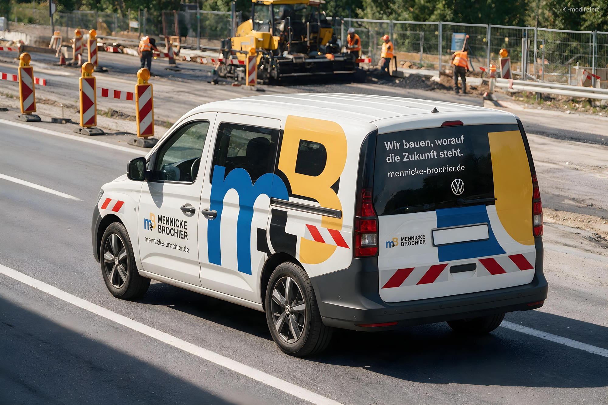 M+B Fahrzeugbeschriftung VW Caddy von M+B mit Fahrzeugbeschriftung im neuen Corporate Design