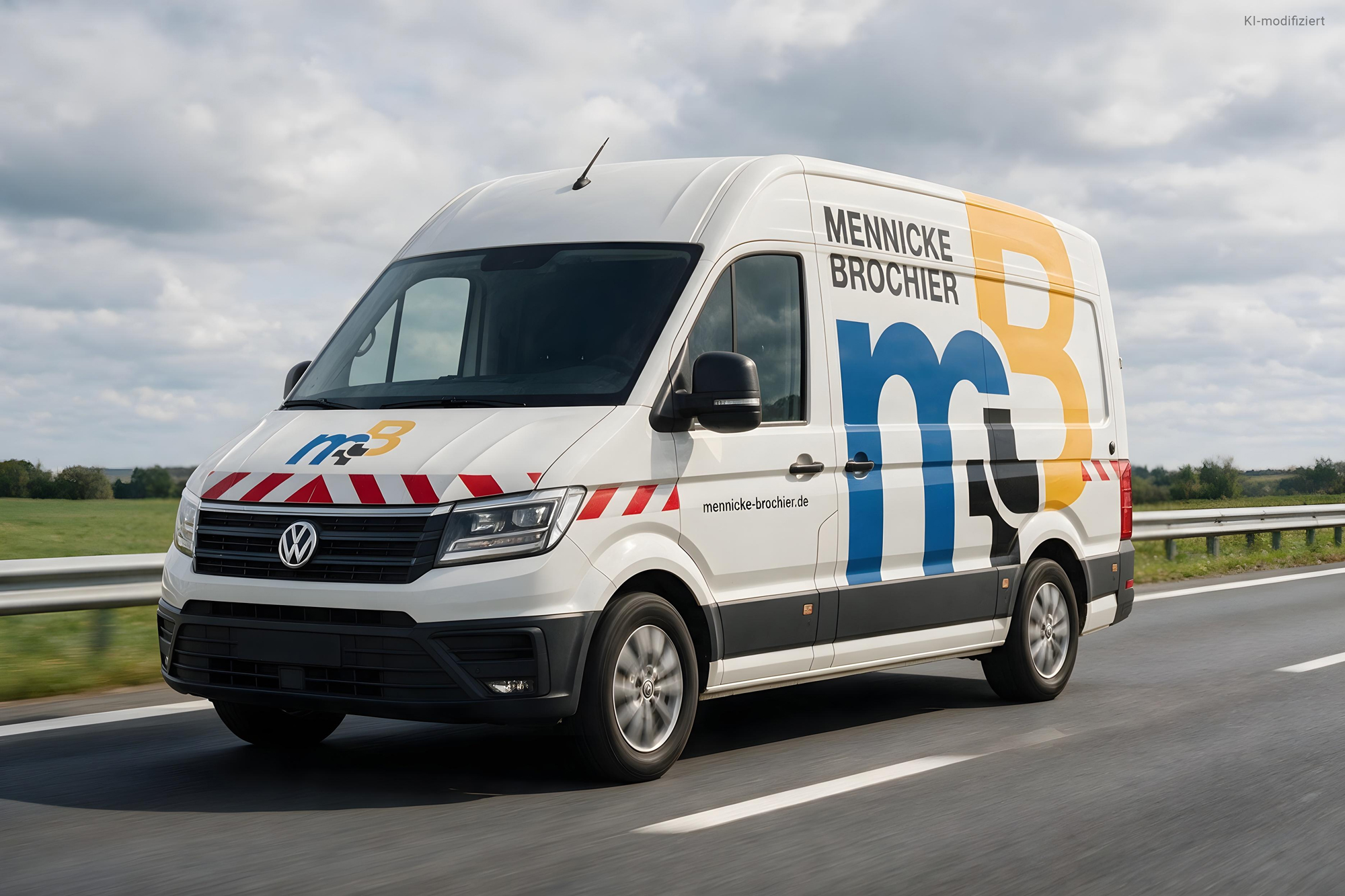 M+B Fahrzeugbeschriftung VW Crafter VW Crafter von M+B mit Fahrzeugbeschriftung im neuen Corporate Design